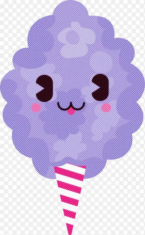 卡通 紫色 冷冻甜点