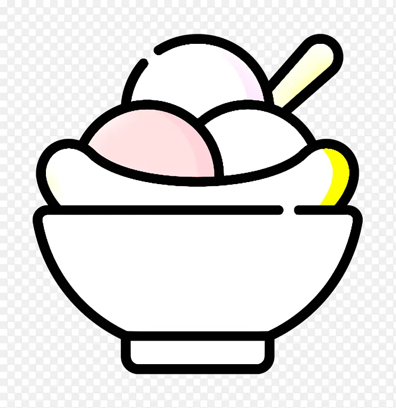 甜点和糖果图标 甜点图标 冰淇淋图标