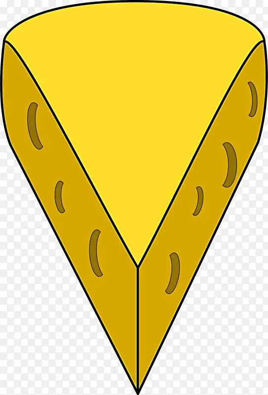 黄色 线条 三角形
