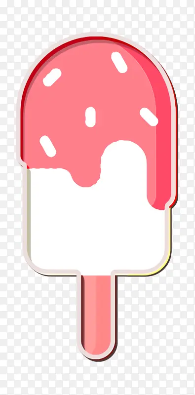 冰淇淋棒图标 甜点和糖果图标 冷图标