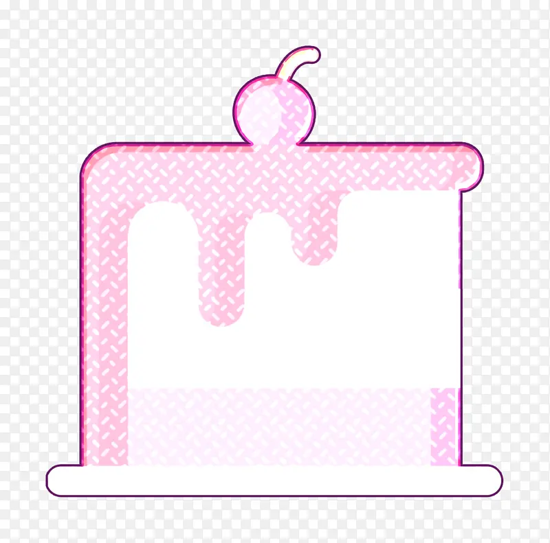 甜点和糖果图标 蛋糕图标 彩虹图标