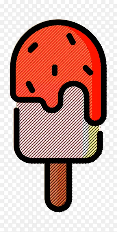 冰淇淋棒图标 冷图标 甜点和糖果图标