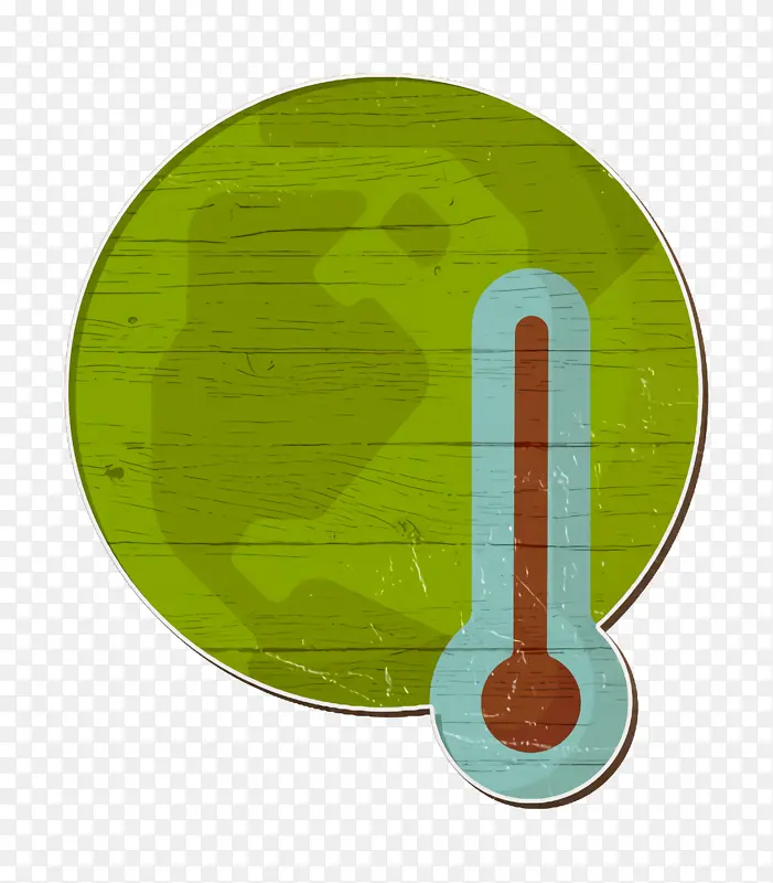 全球变暖图标 气候变化图标 热图标