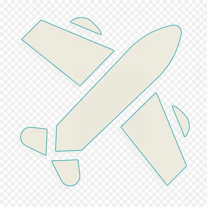 飞机图标 暑假图标 标志