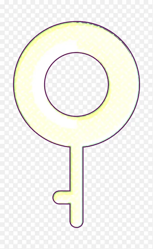 性别身份图标 半女孩图标 符号