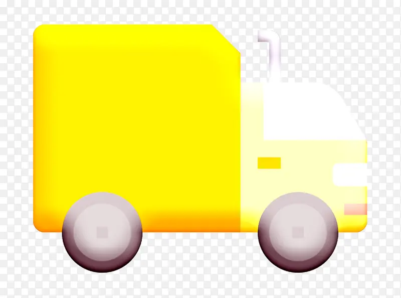 卡车图标 汽车图标 黄色
