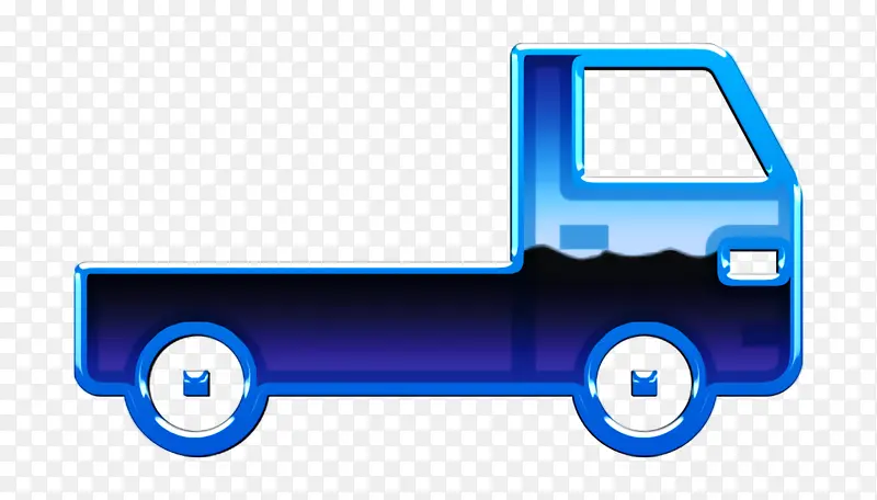 汽车图标 卡车图标 蓝色