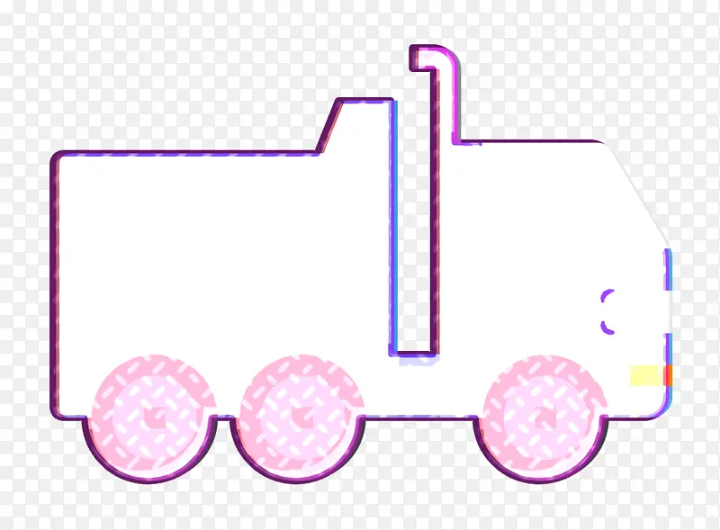 卡车图标 汽车图标 紫色