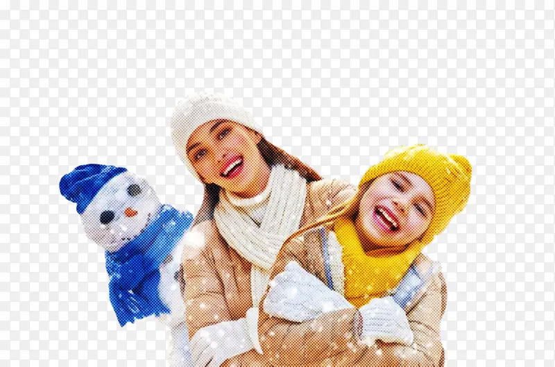 乐趣 在雪中玩耍 孩子