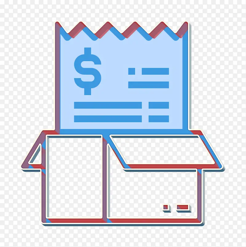 账单图标 账单和支付图标 业务和财务图标