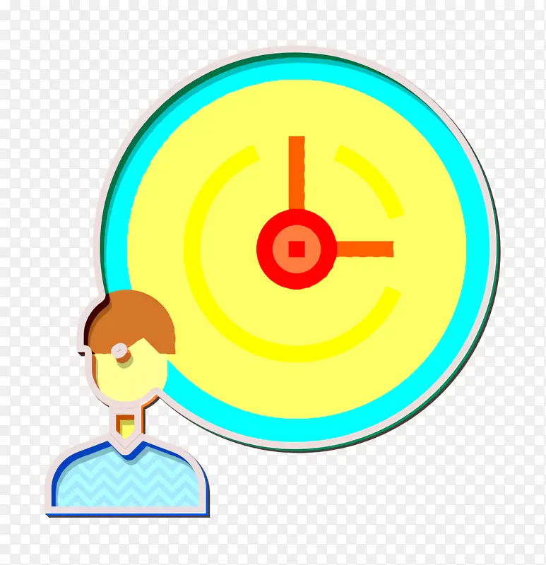 支持服务图标 时钟图标 联系人和消息图标