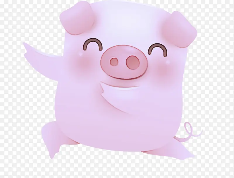 可爱的猪 粉色 猪科