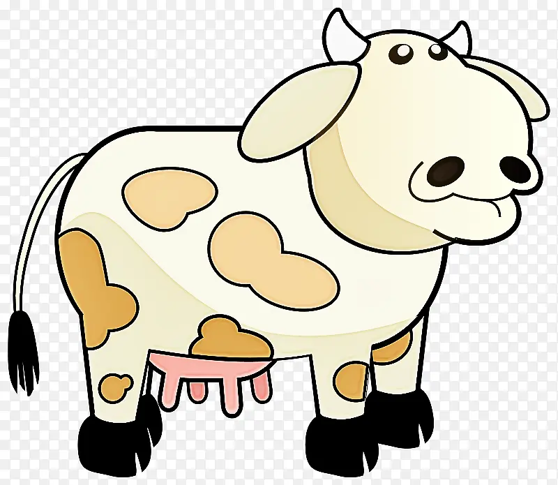 卡通 牛 动物形象