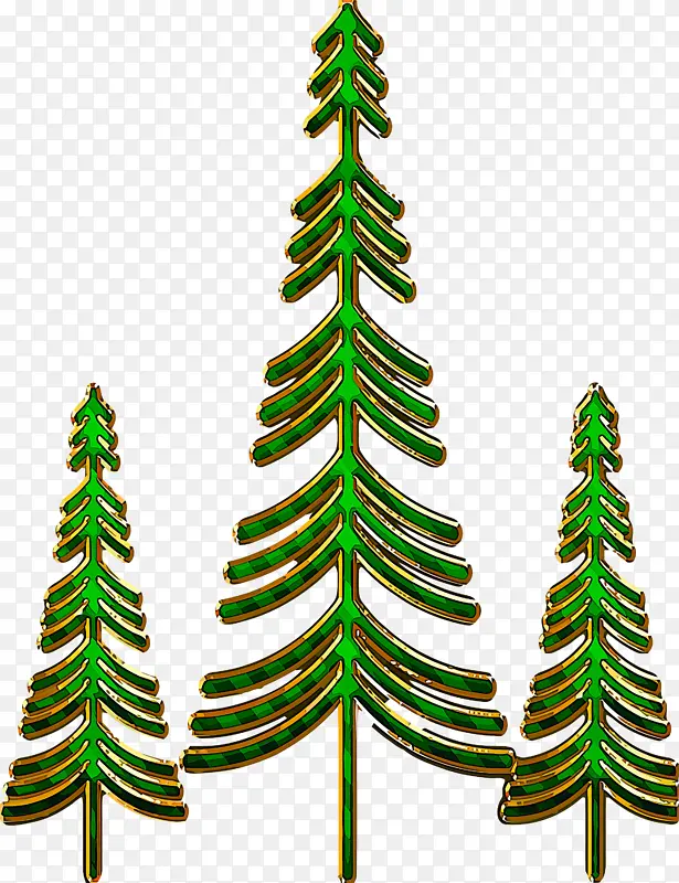 圣诞树 圣诞树装饰品 短叶黑云杉
