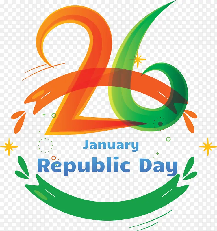 印度共和日 印度共和日快乐 标志