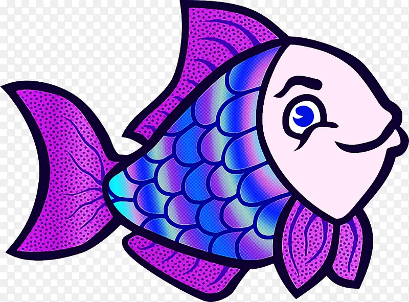 鱼 紫色 蝴蝶鱼