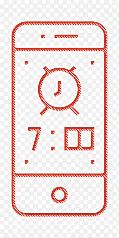 智能手机图标 时间和日期图标 手表图标