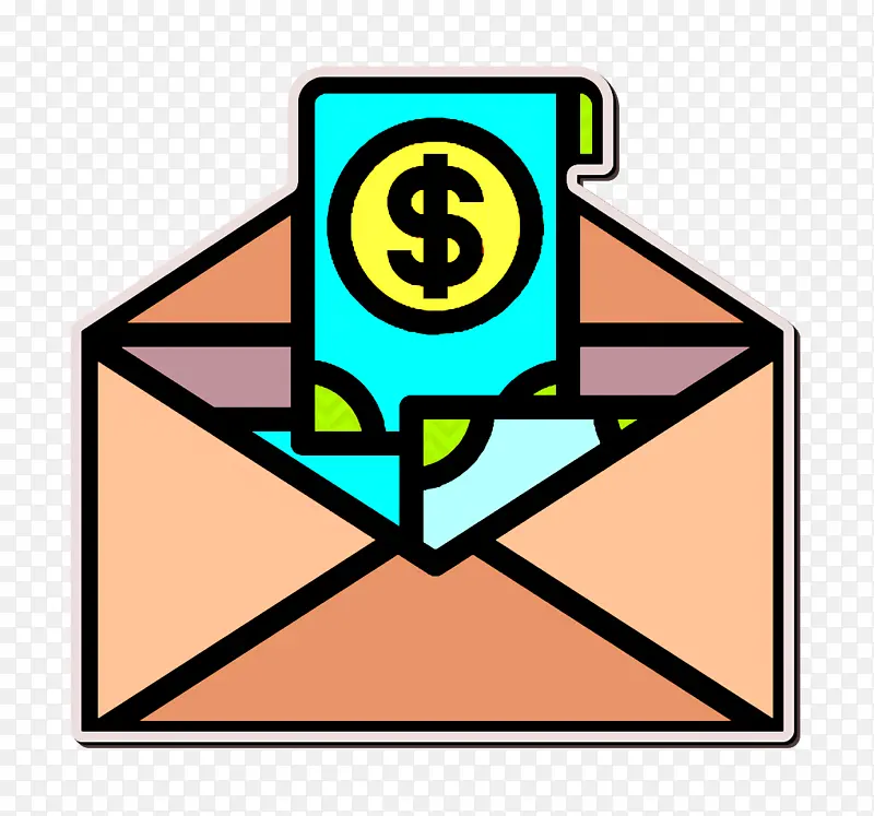 邮件图标 商业和金融图标 支付图标