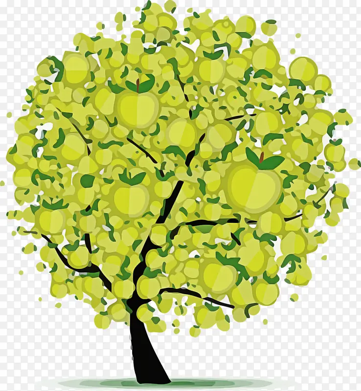 卡通树 抽象树 绿色