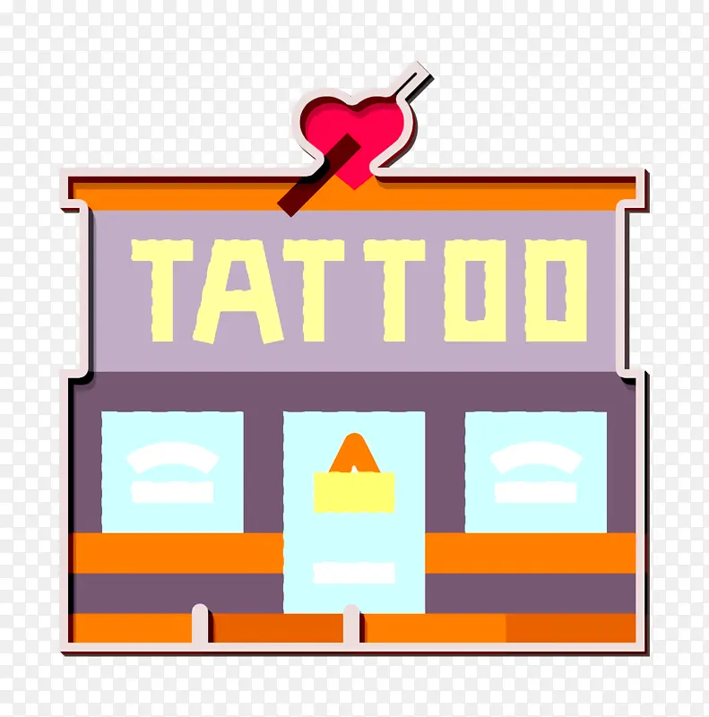 纹身工作室图标 纹身店图标 纹身图标