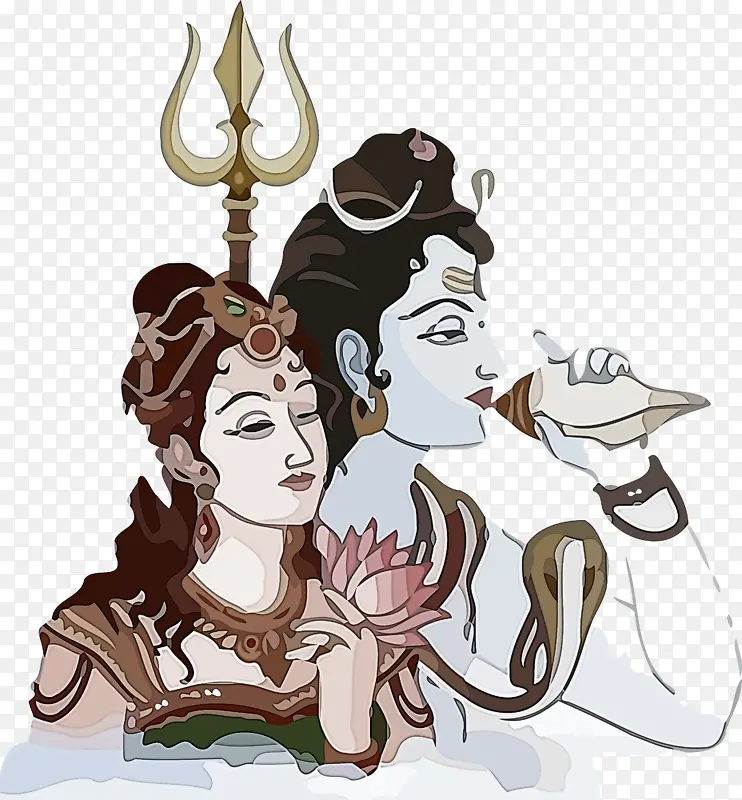 湿婆神 卡通 头