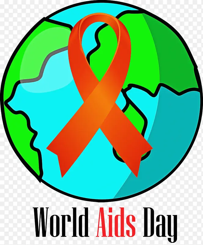 世界艾滋病日 绿色 标志