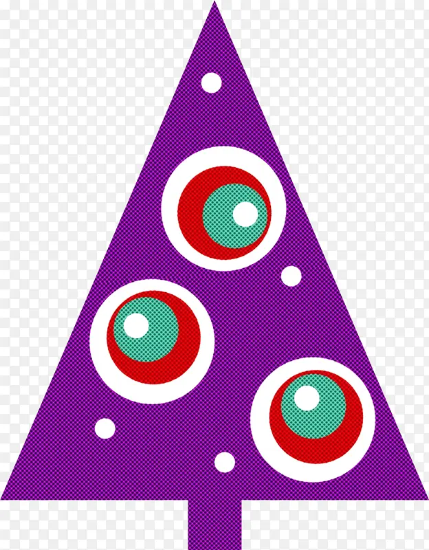 圣诞树 圆圈 三角形