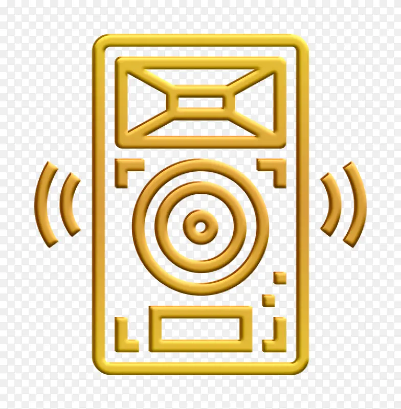 朋克摇滚图标 扬声器图标 迷宫