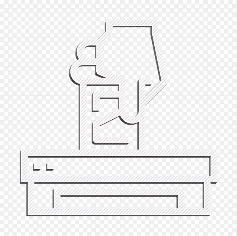 选票图标 选举图标 文本