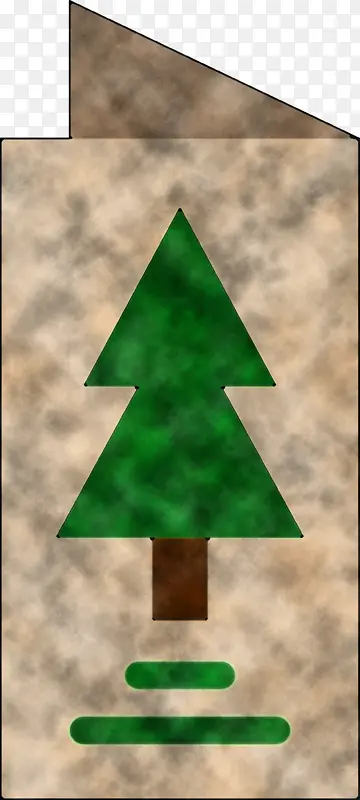 复古圣诞 圣诞树 绿色