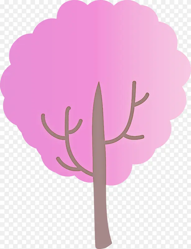 粉色 树 植物