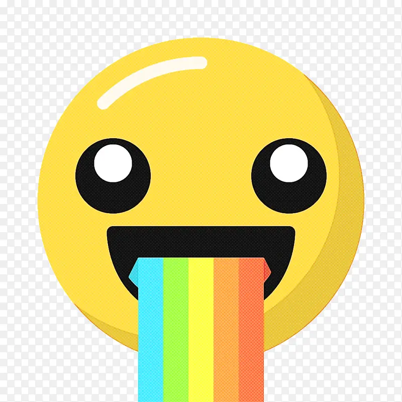 微笑彩虹 表情符号 情感图标