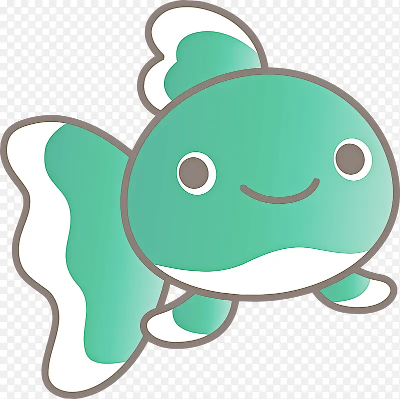 婴儿金鱼 金鱼 绿色