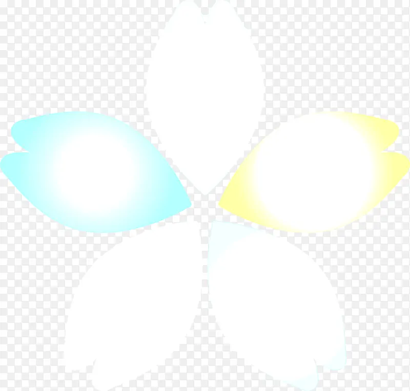 花瓣 白色 浅绿色