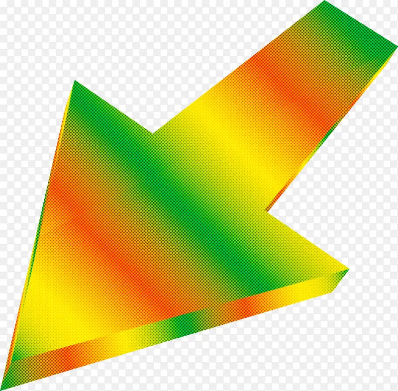 箭头 绿色 黄色