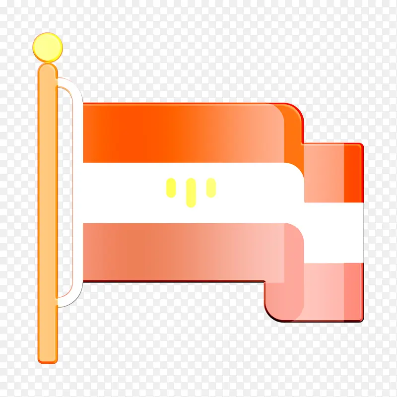 埃及图标 橙色 线条