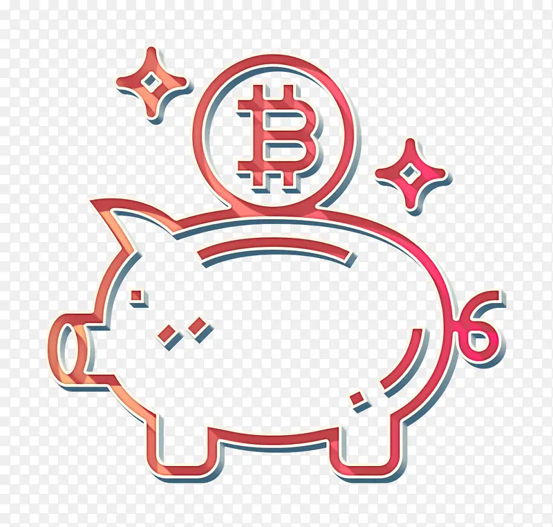 小猪银行图标 货币图标 比特币图标