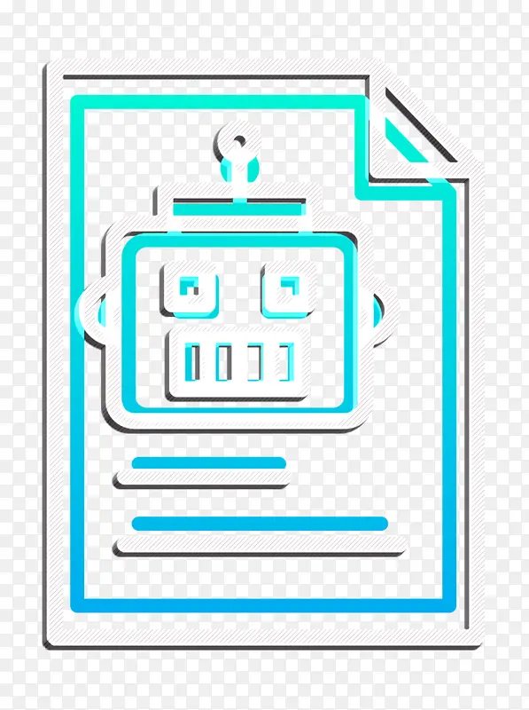 机器人图标 文档图标 文件和文件夹图标