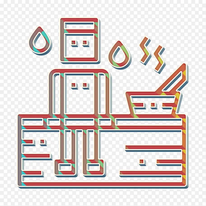 医疗保健和医学图标 替代医学图标 桑拿图标