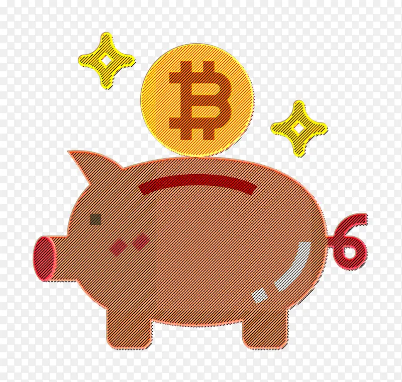 小猪银行图标 比特币图标 鼻子