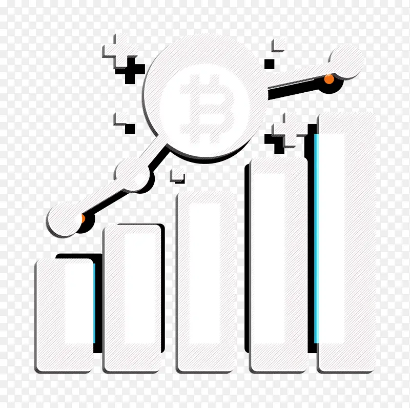 比特币图标 文本 线条