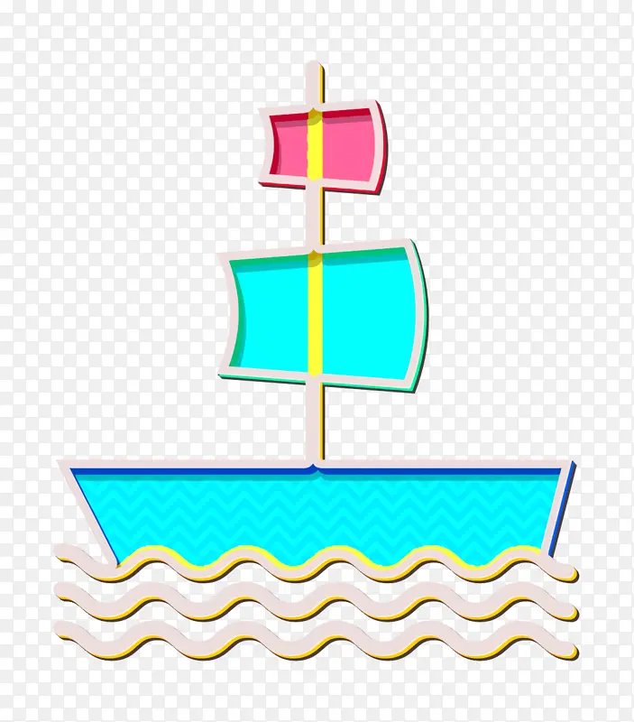 船图标 帆船图标 海盗图标
