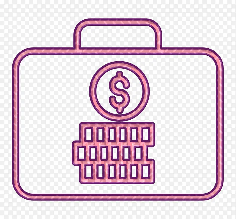 商业和金融图标 投资图标 行李箱图标