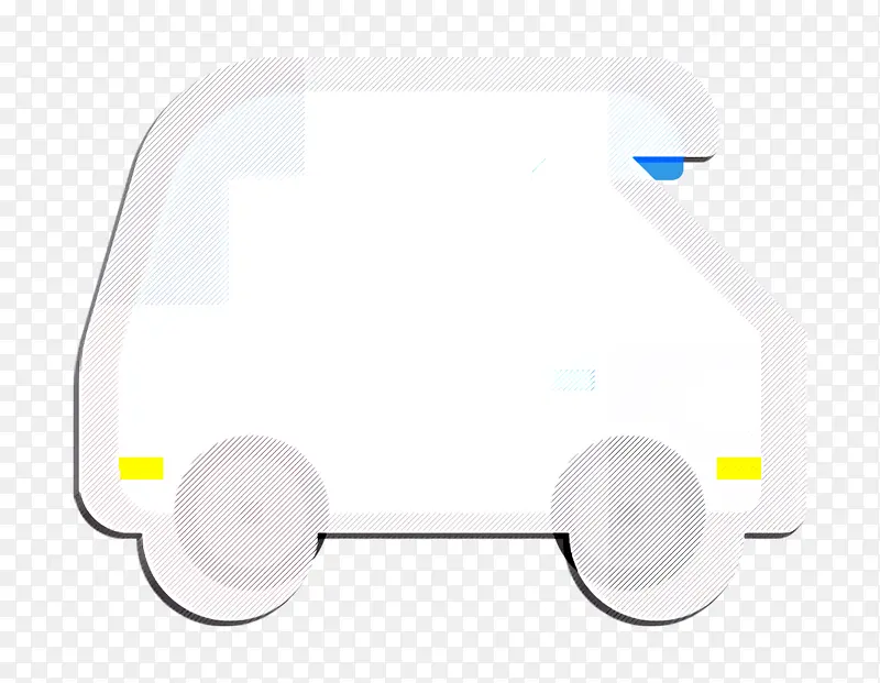 汽车图标 货车图标 白色