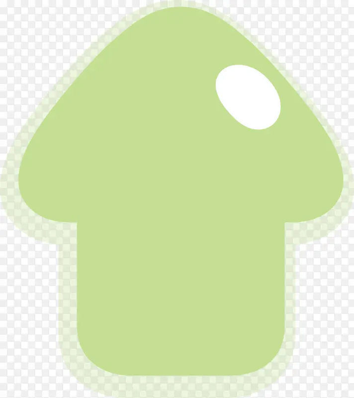 可爱的箭 绿色 蘑菇