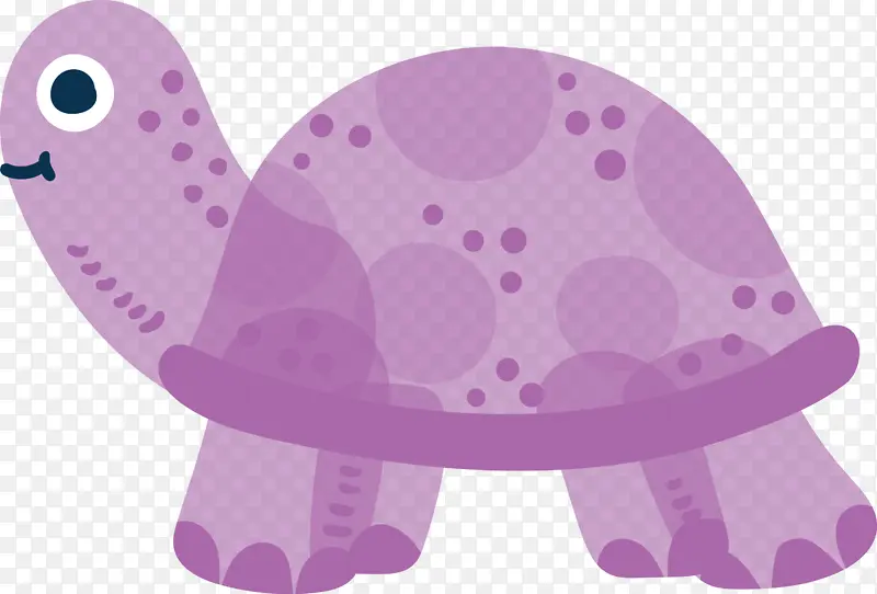 海龟 紫色 粉色