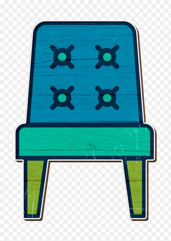 椅子图标 内饰图标 绿色