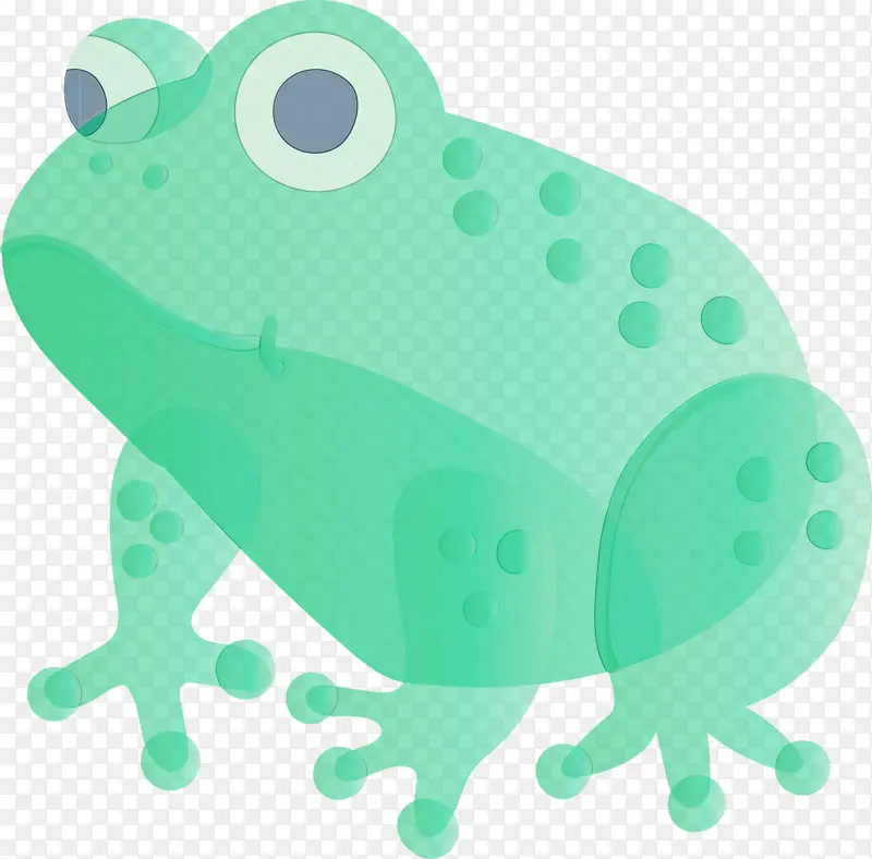青蛙 水彩 颜料