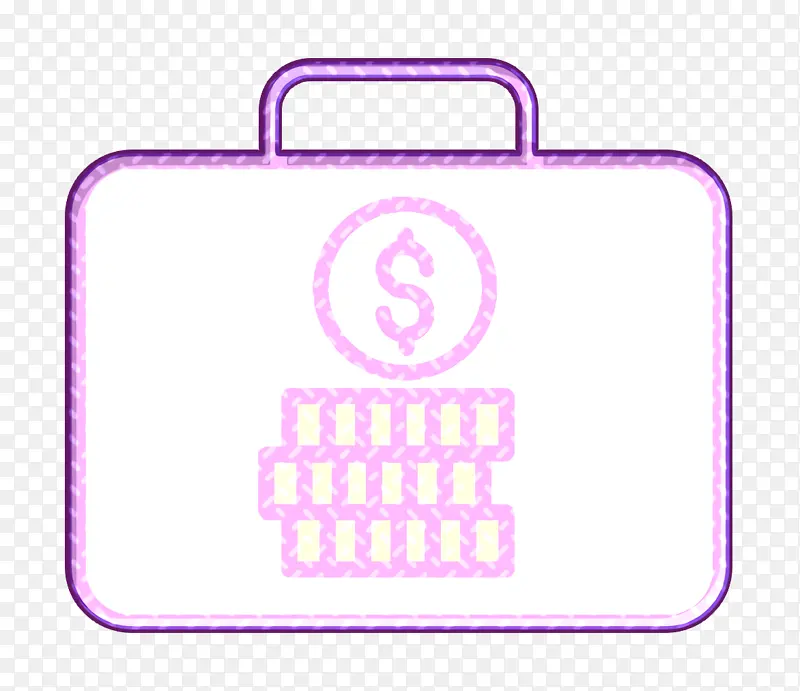 投资图标 商业和金融图标 行李箱图标