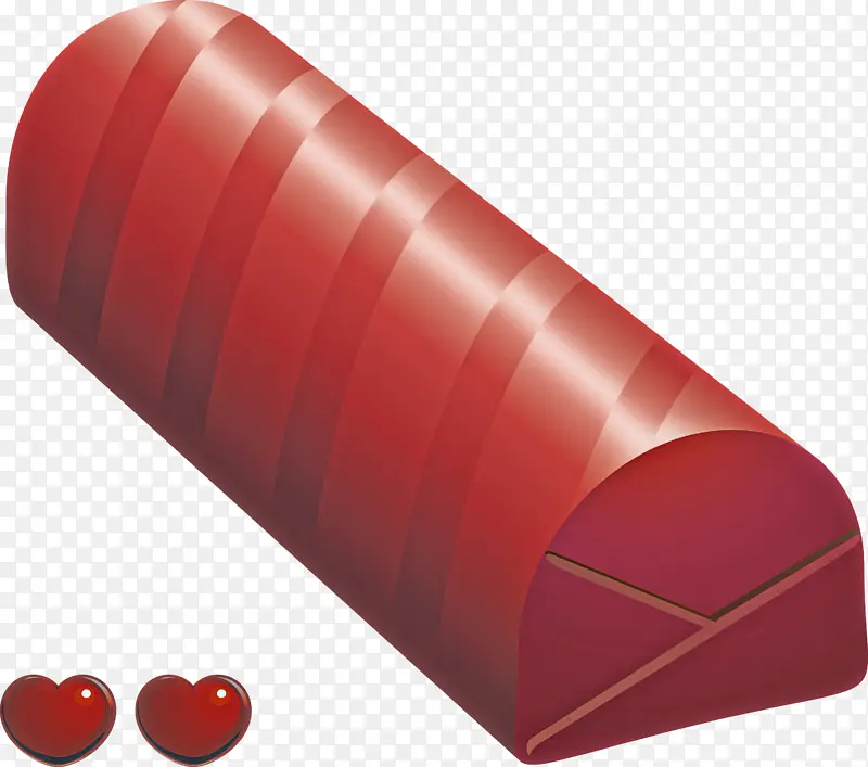巧克力包装 红色 圆筒形